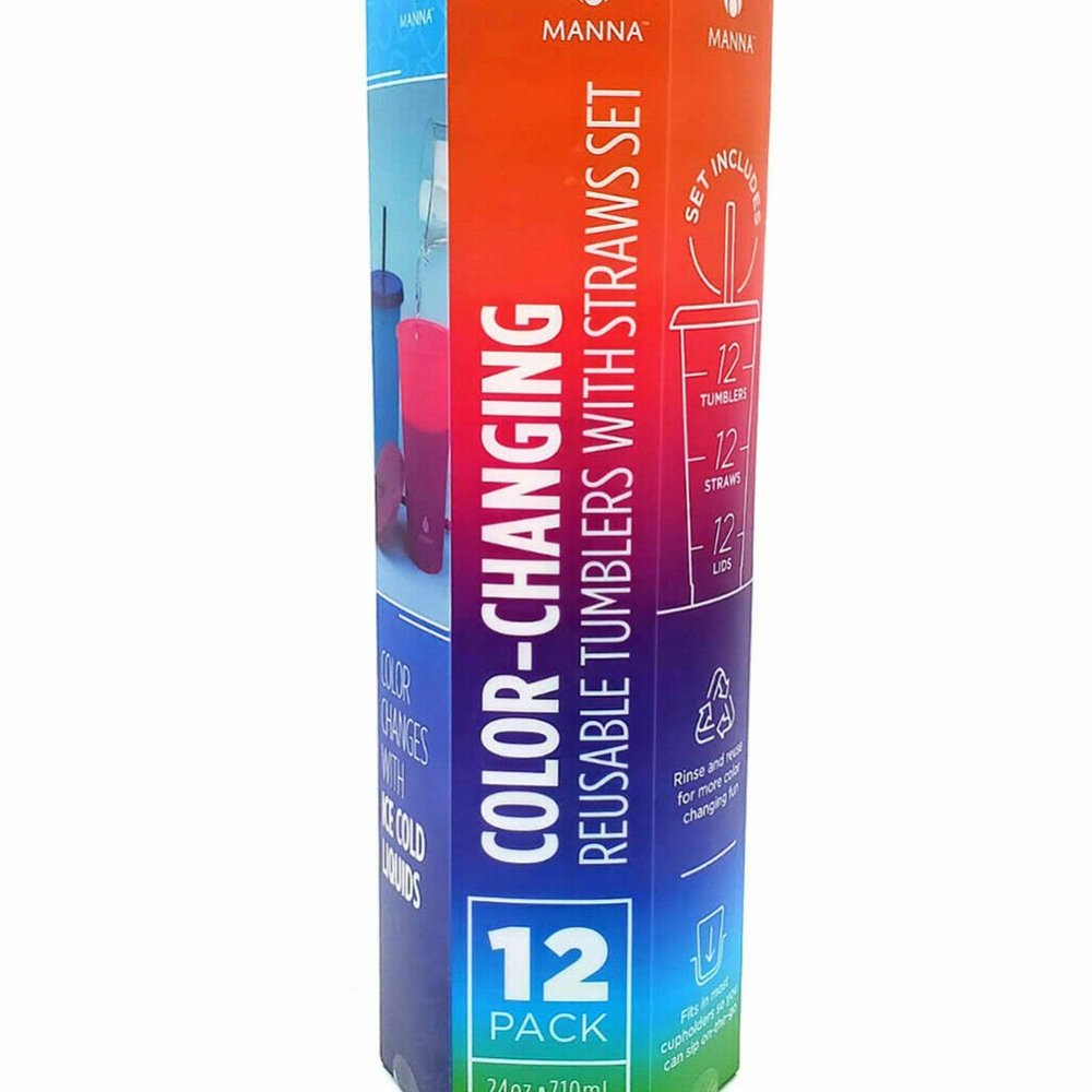 12 Manna Color Changing Cold Cups 24 OZ
